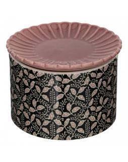 Pudełko ceramiczne i talerzyk  Ø 12,5 cm