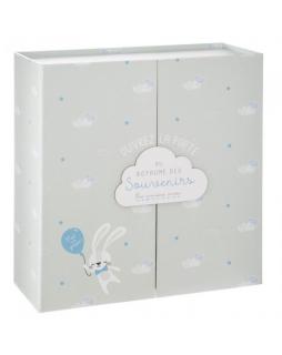 Pudełko pamiętnik na narodziny dziecka BirthBox Szary