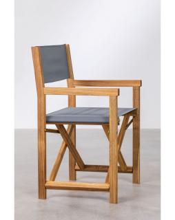 Składane krzesło reżyserskie ogrodowe Reggi Szary