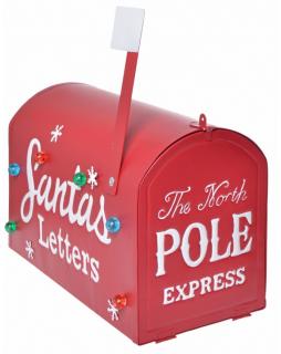 Skrzynka na listy świąteczna LED North Pole