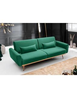 Sofa Bellezza 208 cm aksamitna Zielony