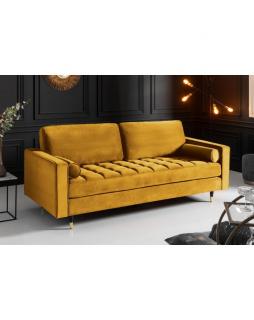 Sofa Cozy Velvet aksamitna Musztardowy