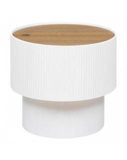 Stolik kawowy 35x38,5 cm CYLINDRO Biały