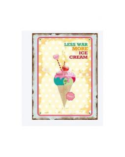 Szyld Less war more ice cream