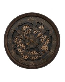 Zegar metalowy miedziano-brązowy 76 cm