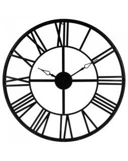 Zegar metalowy vintage 70 cm Czarny
