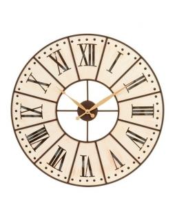 Zegar ścienny drewniany, duży