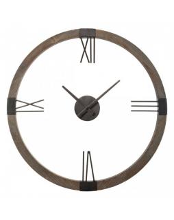 Zegar ścienny drewniany Loft 58 cm