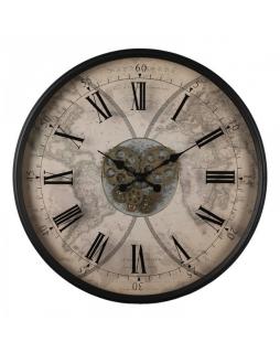Zegar ścienny z mechanizmem 72 cm Czarny