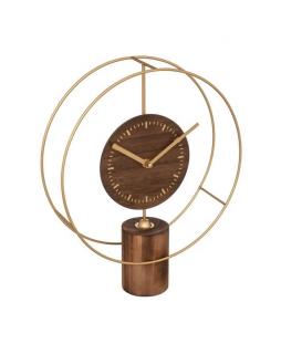 Zegar stołowy ze złotem Yona 36 cm