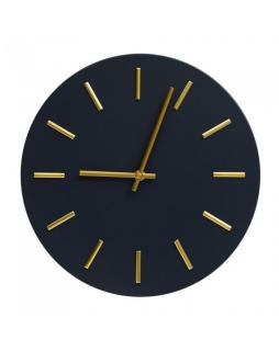 Zegar wiszącay grafitowym ze złotem 30 cm
