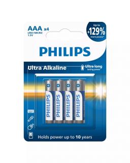 Baterie AAA 1.5V LR03 extra long Philips 4szt.