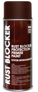 Farba do metalu na rdze brązowa RAL 8017 RUST BLOCKER