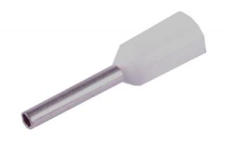Końcówka tulejkowa izolowana 0,5mm 8 100szt biała