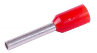Końcówka tulejkowa izolowana 1,0mm2x10 100szt czerwona KR010010 R