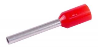 Tulejka izolowana końcówka 1,0mm2 x 12  czerwona  opk.100szt