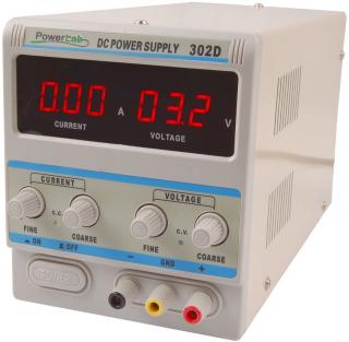 Zasilacz laboratoryjny  regulowany 30V 2A DC LED 302D