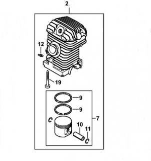 Cylinder z tłokiem Ø 40 mm