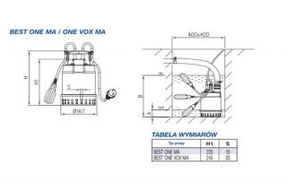 Elektryczna pompa zatapialna WA BEST ONE VOX
