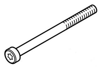 Śruba z łbem cylindrycznym IS-M6x80-12.9