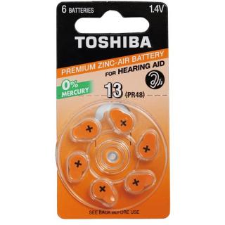 BATERIA ZN-AIR PR48 (13) BLISTER 6SZT TOSHIBA