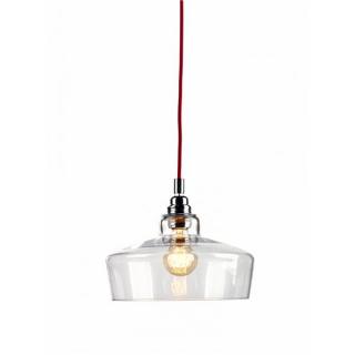 LAMPA WISZĄCA LONGIS-III 1x E27 przew. czerwony