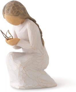 Anioł Cichy cud - Nadzieja na lepszy dzień Quiet Wonder 28025 Susan Lordi Willow Tree figurka ozdoba świąteczna