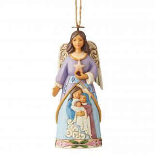 Anioł Szopka Święta Rodzina zawieszka Nativity Angel (Hanging Ornament) 6004316 Jim Shore figurka ozdoba świąteczna gwiazdor