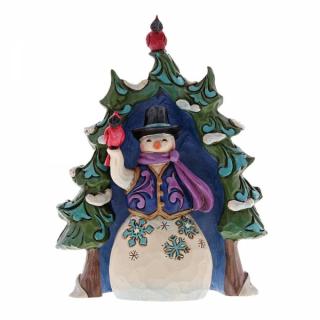 Bałwanek i świąteczne drzewko Snowman And Tree Gift Set 4060313  Jim Shore  figurka ozdoba świąteczna