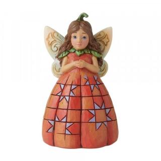 Dyniowa wróżka jesienny elf Pumpkin Fairy 6010681 Jim Shore wróżka elf jesień dynia słoneczniki figurka