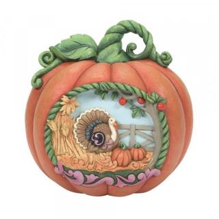 Jesienna dynia CZAS ZBIORÓW Harvest Pumpkin 6010678 Jim Shore anioł jesień dynia słoneczniki figurka