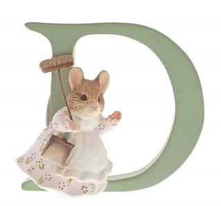 Literka D wymiar 3D Królik Piotruś  Peter Rabbit A4996 Beatrix Potter