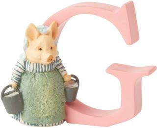 Literka G  wymiar 3D Królik Piotruś  Peter Rabbit A4999 Beatrix Potter