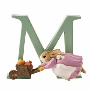 Literka M wymiar 3D Królik Piotruś  Peter Rabbit A5005 Beatrix Potter