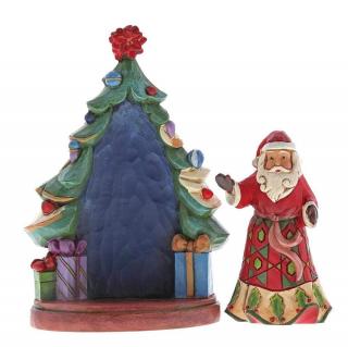 Mikołaj i choinka z prezentami Santa with Tree (Set of 2) 4056781 Jim Shore  figurka ozdoba świąteczna