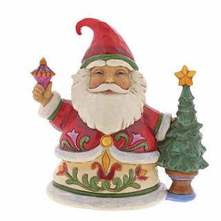 Mikołaj z choinką mini Tiny Trimmings (Pint Sized Santa with Tree) 4058804 Jim Shore  figurka ozdoba świąteczna