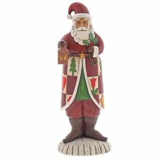 Mikołaj z latarnią Folklore Santa with Lantern 6001442  Jim Shore  figurka ozdoba świąteczna