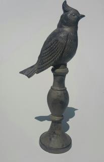 Ptaszek żeliwny ozdoba ogrodowa 36 cm