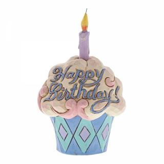 Urodzinowa babeczka mufinka Najlepsze życzenia Mini Birthday Cupcake 4052066 Jim Shore  Jim Shore  figurka ozdoba świąteczna