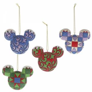 Zawieszka Myszka Miki Mickey Mouse Head Hanging Ornament Set A29543  Jim Shore figurka ozdoba świąteczna