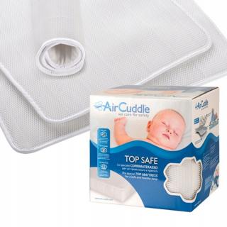 Nakładka oddychająca dla dziecka do łóżeczka - ochraniacz antypotowy na materac 120x60 - TOP SAFE - AirCuddle