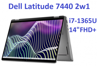 2w1 Dell Latitude 7440 i7-1365U 32GB 1TB SSD 14'' FHD+ 1920x1200 WiFi BT Kam Win11pro GW12mc