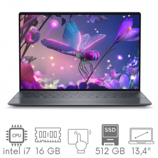 Bezramkowy aluminiowy ultrabook Dell XPS 9320 i7-1260P 16GB 512GB SSD 13,4" QHD+ OLED 3456x2160 WiFi BT Kam win11 PL Gw12mc