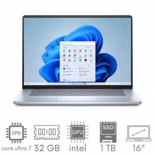 Dell Inspiron 16 Plus 7640 Ultra 7 155H 32GB 1TB SSD 16,0" FHD+ 1920x1200 Touch Kam WiFi BT Win11 GW12MC