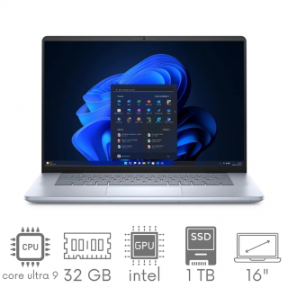 Dell Inspiron 16 Plus 7640 Ultra 9 185H 32GB 1TB SSD 16,0" FHD+ 1920x1200 Touch Kam WiFi BT Win11 GW12MC