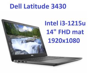Dell Latitude 3430 i3-1215u 8GB 512SSD 14 FHD 1920x1080 matt Kam WiFi BT W11pro Gw12mc