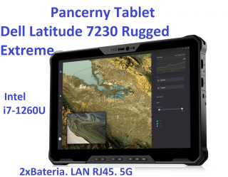 Tablet DELL Latitude 7230 Rugged Extreme i7-1260U 16GB 512SSD 12" FHD+ 1920x1200 Mat Win11pro 5G LAN KAM WiFi BT Gw12mc
