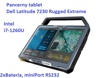 Tablet DELL Latitude 7230 Rugged Extreme i7-1260U 32GB 256GB SSD 12" FHD+ 1920x1200 Mat Win11pro RS232 2xBat KAM WiFi BT Gw12mc
