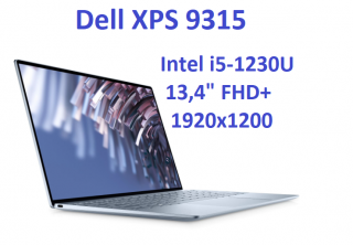Ultrabook Dell XPS 9315 i5-1230U 8GB 256SSD 13,4'' FHD+ 1920x1200 WiFi BT Kam win11 PL Gw12mc