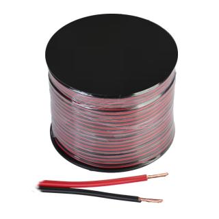 Kabel przewód 2 żyłowy 2x0,35mm2 do taśma led 1m czerwono czarny